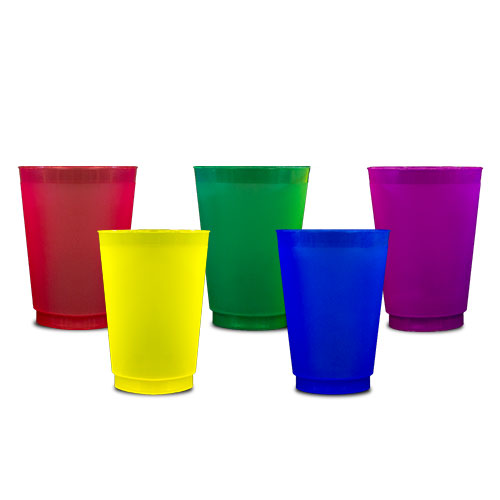 12 Oz Colored Frost Flex Cups - Crazy About Cups
