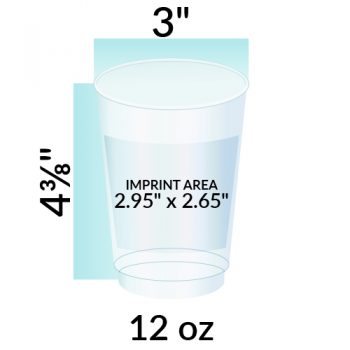 12 Oz Hard Plastic Clear Cups - Crazy About Cups