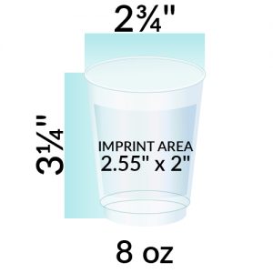 8 Oz Hard Plastic Clear Cups - Crazy About Cups