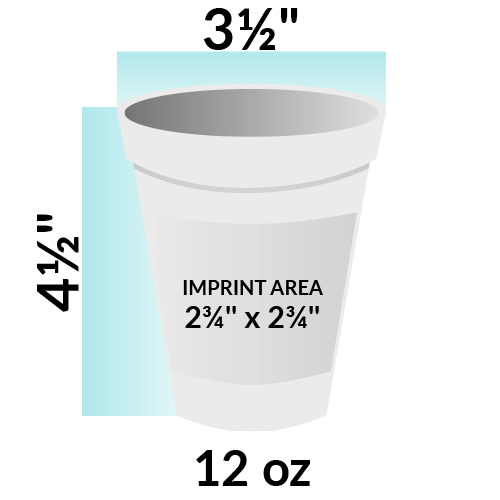 12 Oz Styrofoam Cups - Crazy About Cups