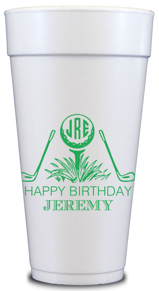 Personalized Styrofoam Cups with Print Wrap {Crawfish}